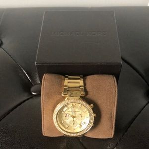 Michael Kors Women’s Ritz Gold-Tone Watch